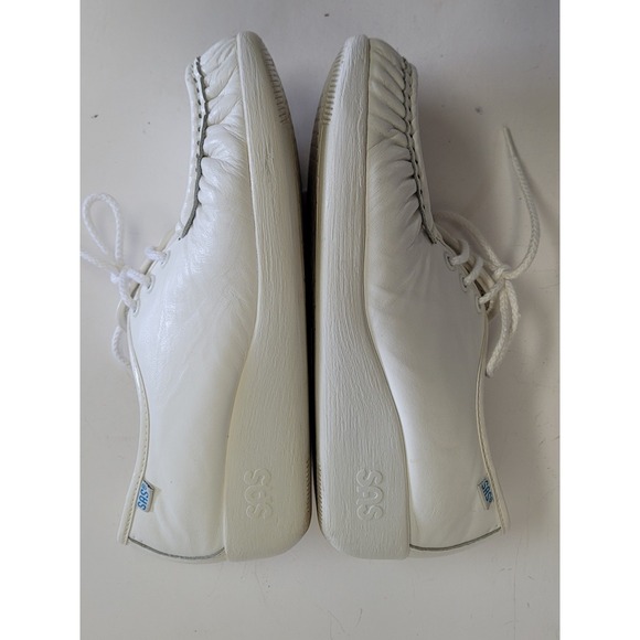 SAS White Leather Tripad Comfort Lace Walking Shoe's Women's Size 8 M EUC - Picture 8 of 9